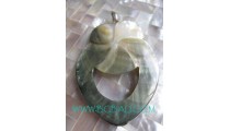 Shell Carving Pendant Silvers