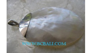 Shell Pearl Pendants Silver