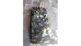 Silver Paua Shell Pendant