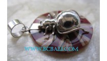 Unique Pendant Silver With Shell