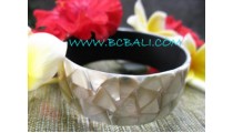 Bali Shells Bangle Resin Shine