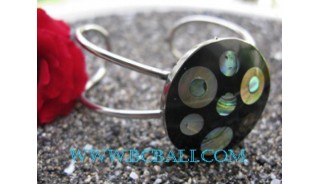 Bangle Steel Shell Paua