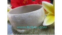 Bangles Resin White Shells