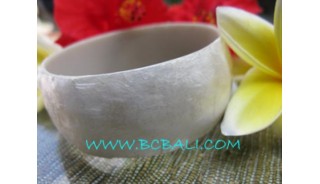 Bangles Resin White Shells