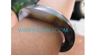 Black Mother Pearls Bangle