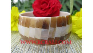 Hand Made Resin Pearls Bangles