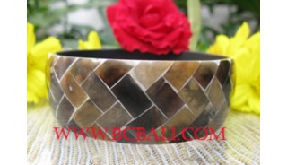 Hand Work Bangle Pearl Shell