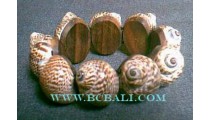 Natural Woods Shells Bracelets