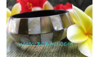 Organic Shells Resin Bangles