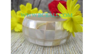 Pearl Shell Bangles Resin