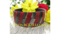 Resin Bangle Red Coral