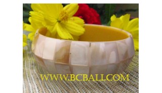 Shell Pearl Bangles Resin