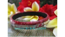 Shells Coral Red Bangles