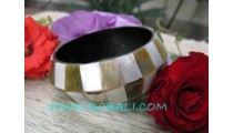 Shells Pearls Resin Bangles