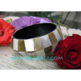 Shells Pearls Resin Bangles
