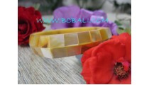 Square Seashells Resin Bangles