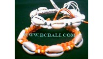 Straw Sea Shell Bracelets