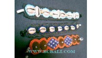 Woman Beach Dyed Shell Bracelets