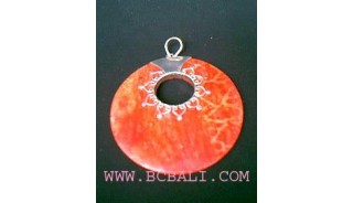 Gemstone Red Coral Silver