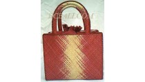 Handbags Pandanus Abstrac