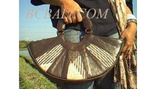 Leather Rattan Handbags