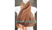balinese scarves handmade brown color long