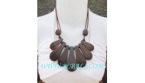 Sono Wood Necklace Natural