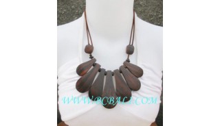 Sono Wood Necklace Natural