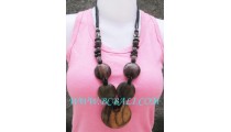 Bali Wood Necklace Natural