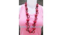 Coloring Wood  Necklace Fashion