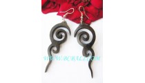 Bali Organic Woods Earring Carving