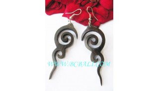 Bali Organic Woods Earring Carving