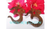 Tribal Wood Earrings Design