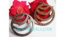 Natural Woods Earrings Women's