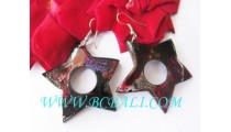 Coco Woods Earring Star Design