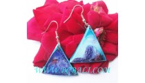 Triangle Coco Woods Earring