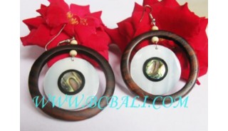 Causal Woods Earring Design Seashells