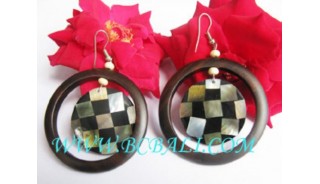 Indonesia Wooden Earrings Design