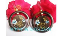 Flowers Woods Earring Painting