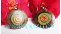 Sono Wooden Earrings Painting