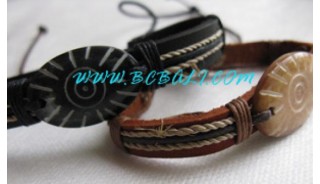 Bone Leather Bracelets