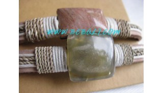 Coral Stone Bracelets