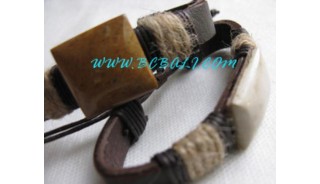 Craft Stone Leather Bracelets