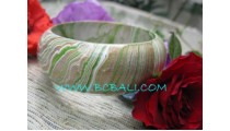 Abstract Color Wooden Bangles