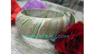Abstract Color Wooden Bangles