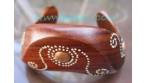 Art Design Wooden Painted Bracelet