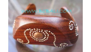 Art Design Wooden Painted Bracelet