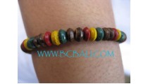 Bead Wood Bracelets Rasta