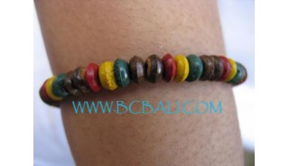 Bead Wood Bracelets Rasta