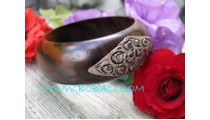 Black Wood Bangle Painting